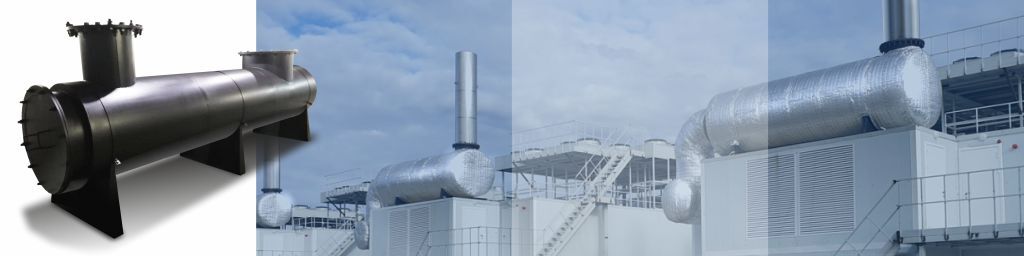 Silencers for Gas genset units