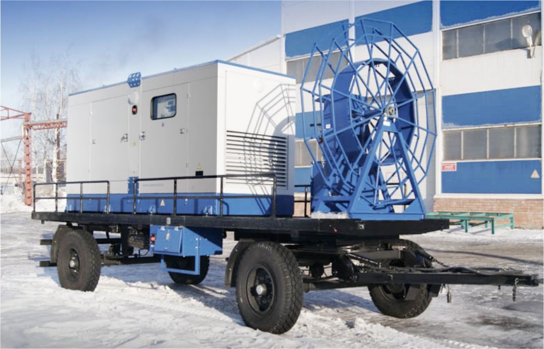 photo of a mobile diesel generator
