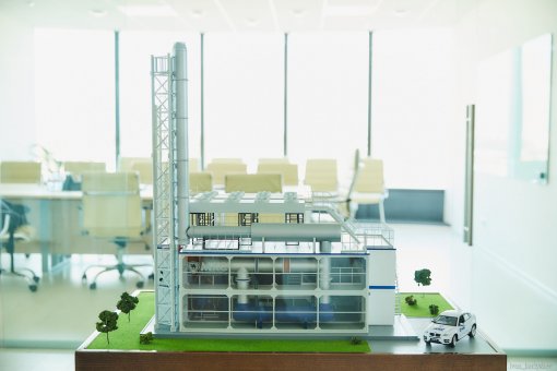 4,5 MW mini-MPP of modular execution designed by MKS Group of Companies visualized as an architectural model