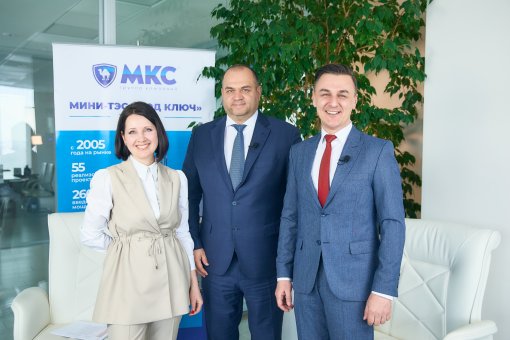 Cosmonaut Oleg Artemiev congratulated MKC Group of Companies from Baikonur on air